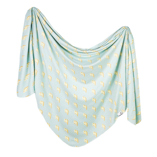 Copper Pearl Knit Swaddle Blanket - Bolt