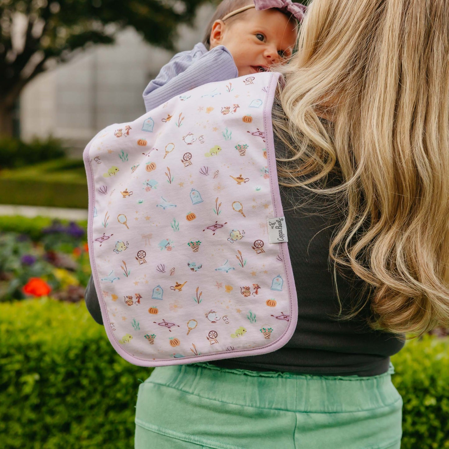 Copper Pearl Single Burp Cloth - Disney Princess