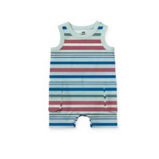 Garden Party Cargo Pocket Tank Baby Romper