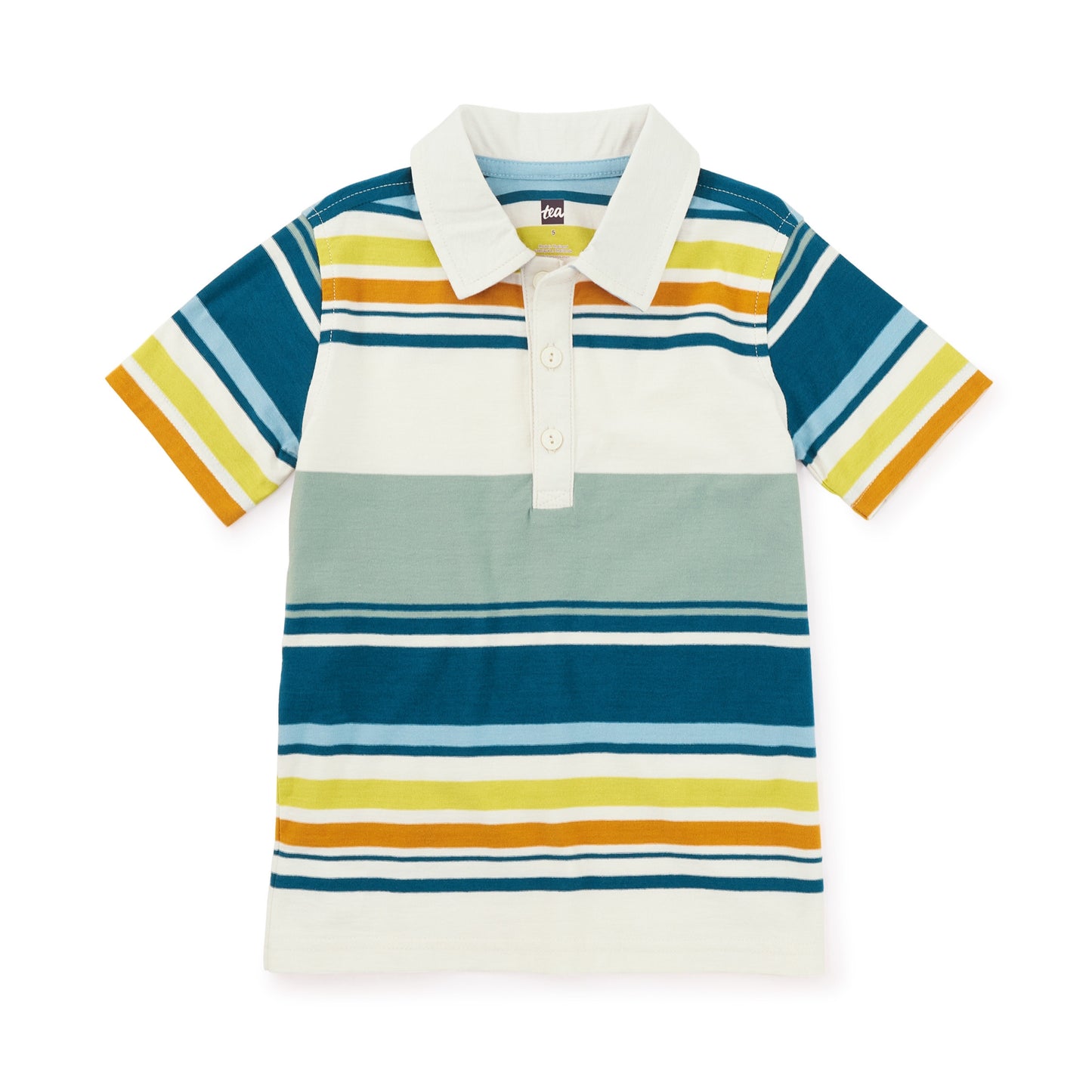 Sea Striped Polo Top