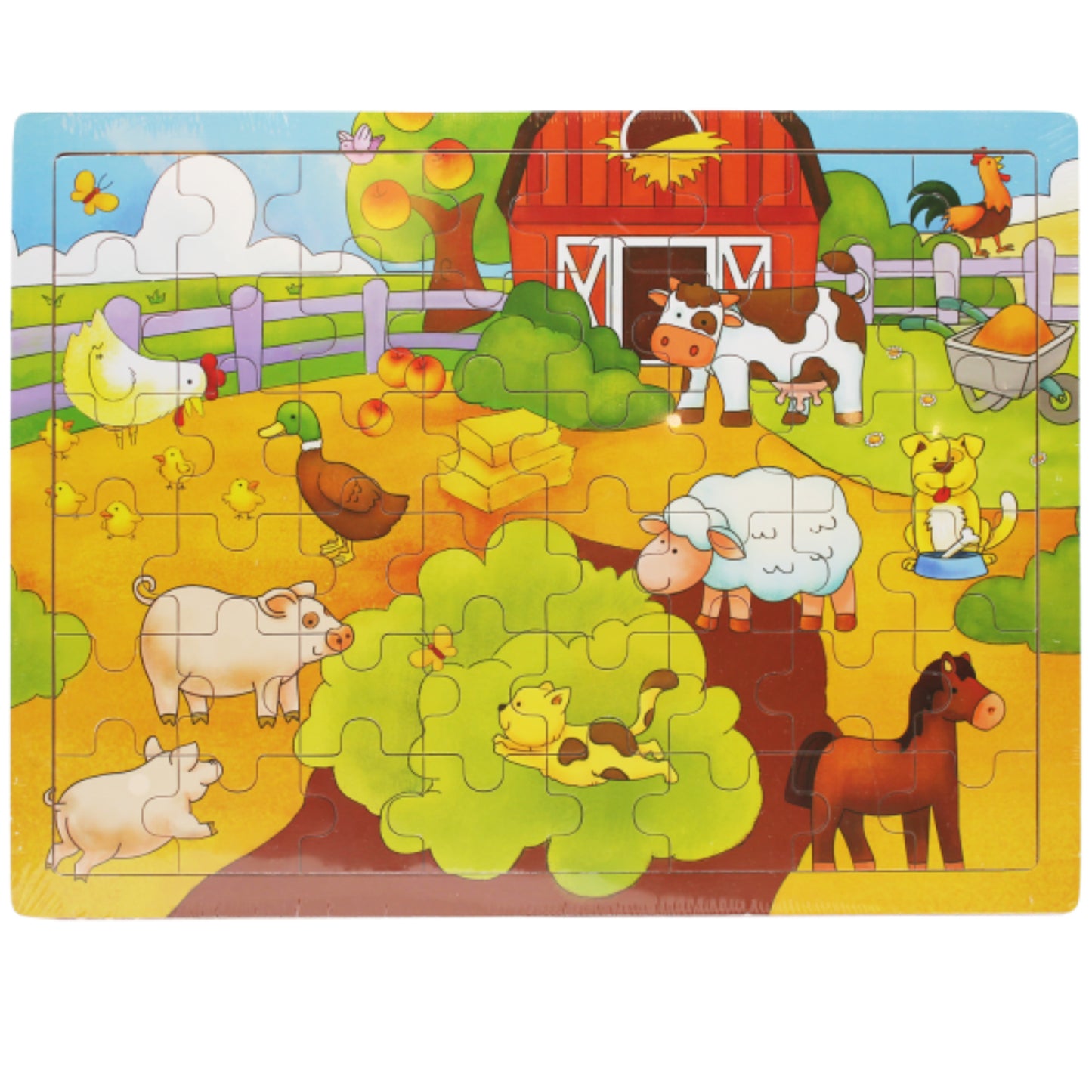Farm Tray Puzzle - 48pc Wooden Jigsaw