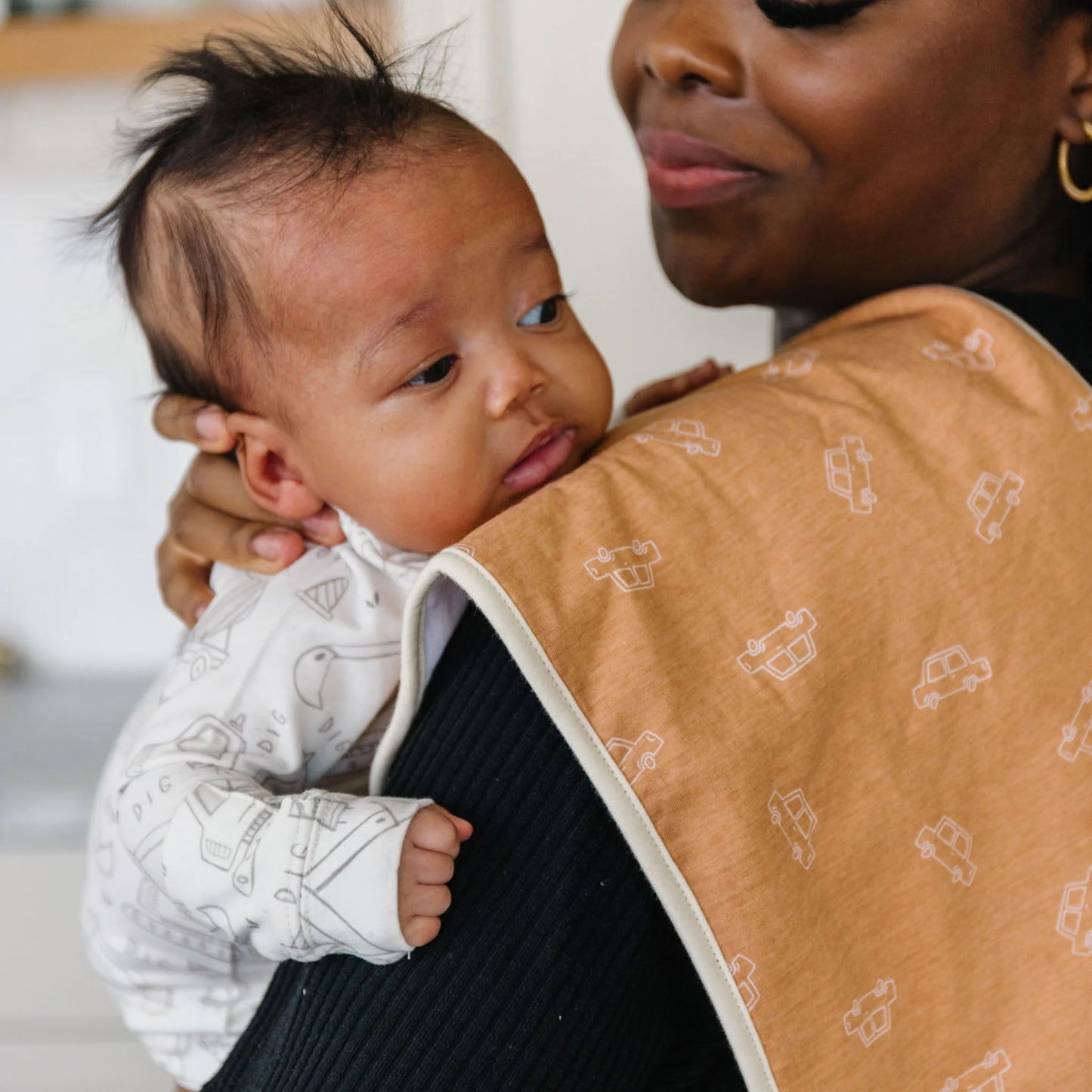 Copper Pearl Single Burp Cloth - Gage