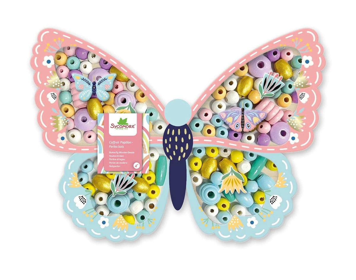 Les Perles | Butterfly Wooden Beads