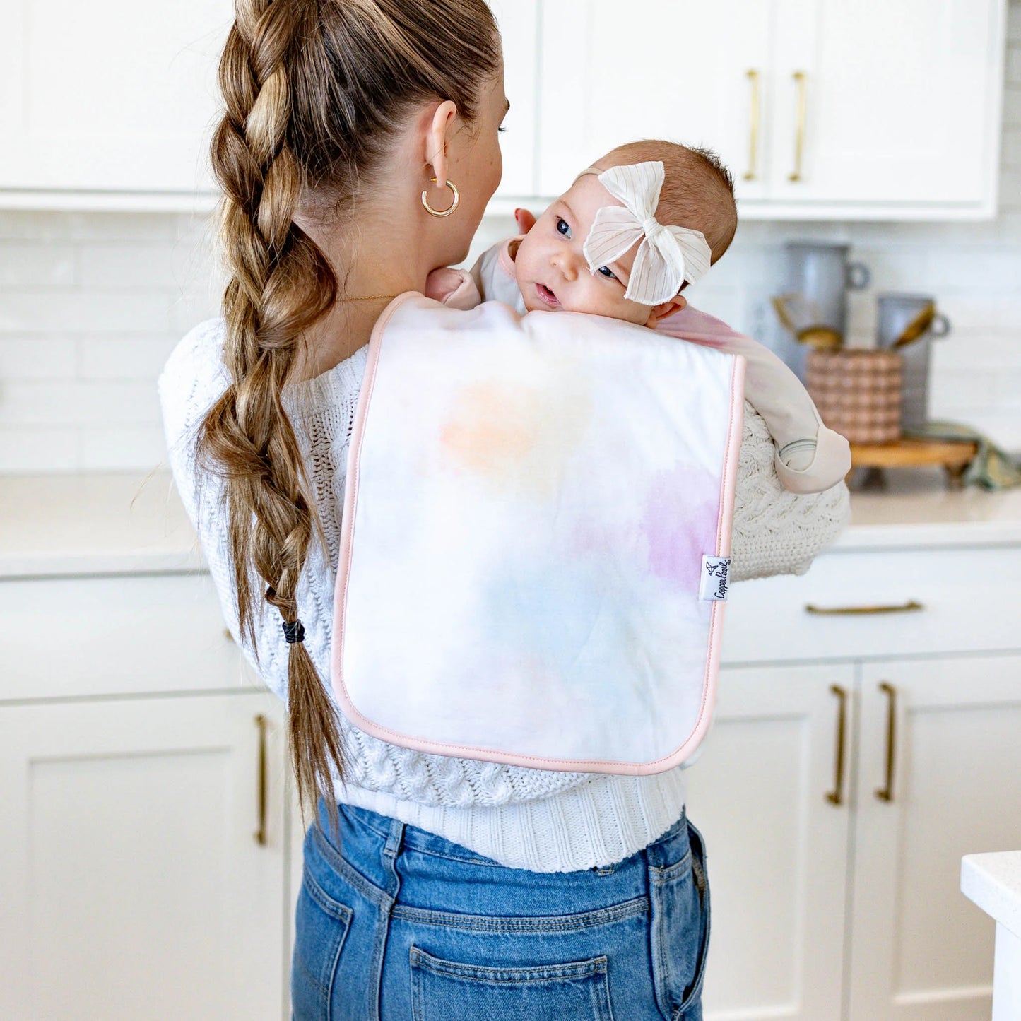 Single Burp Cloth | Flora