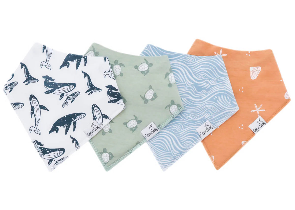 Copper Pearl Single Bandana Bibs - Cove