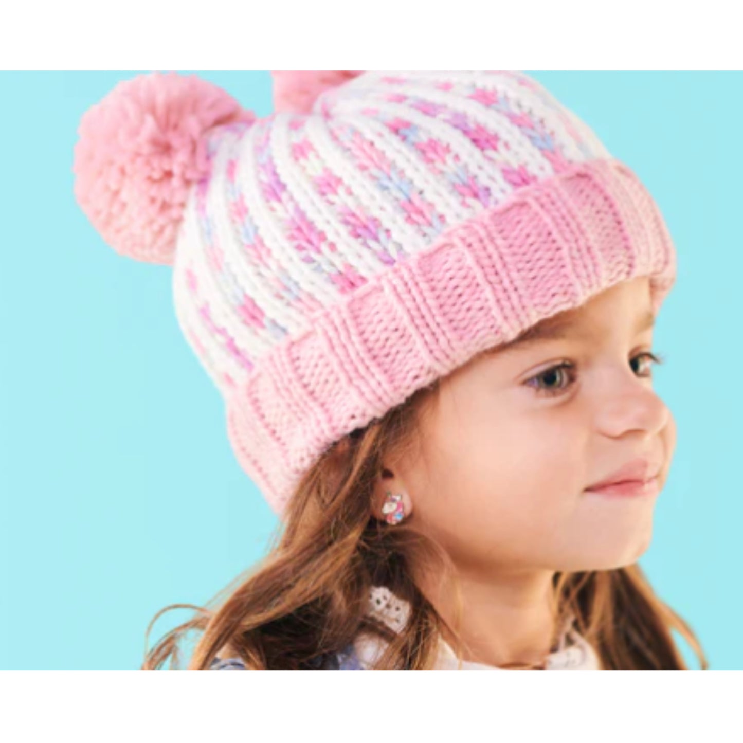 Pink Double Pom Pom Beanie