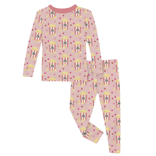 Baby Long Sleeve Pajama Set | Baby Rose Movie Night