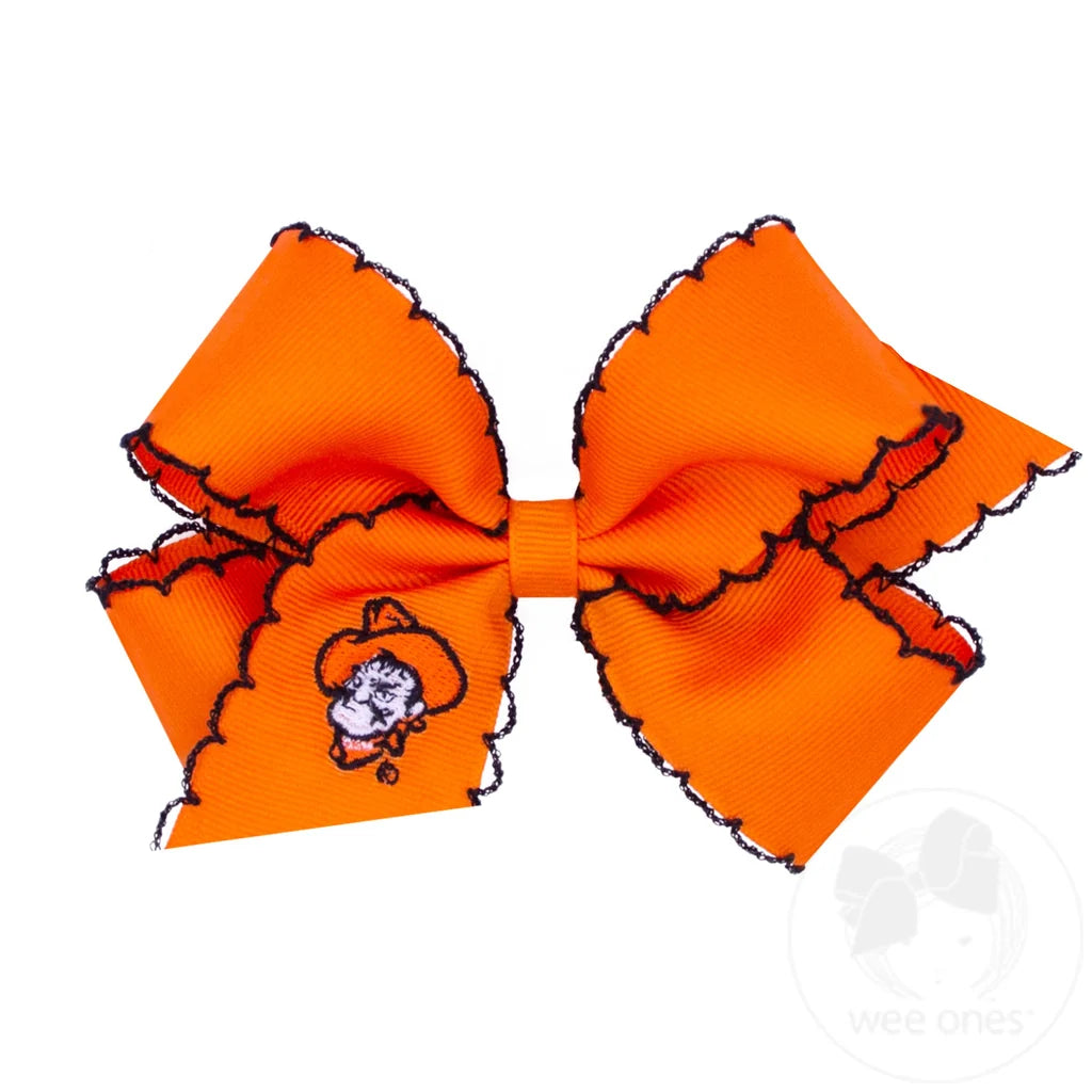 OSU Moonstitch Embroidered | Hair Bow