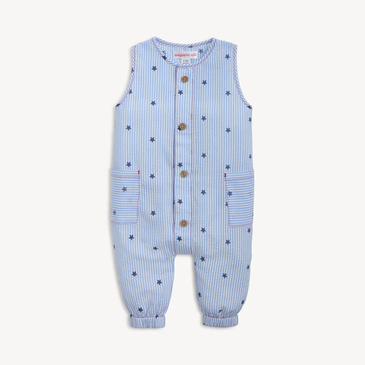 Seersucker Stripe | Magnetic Romper