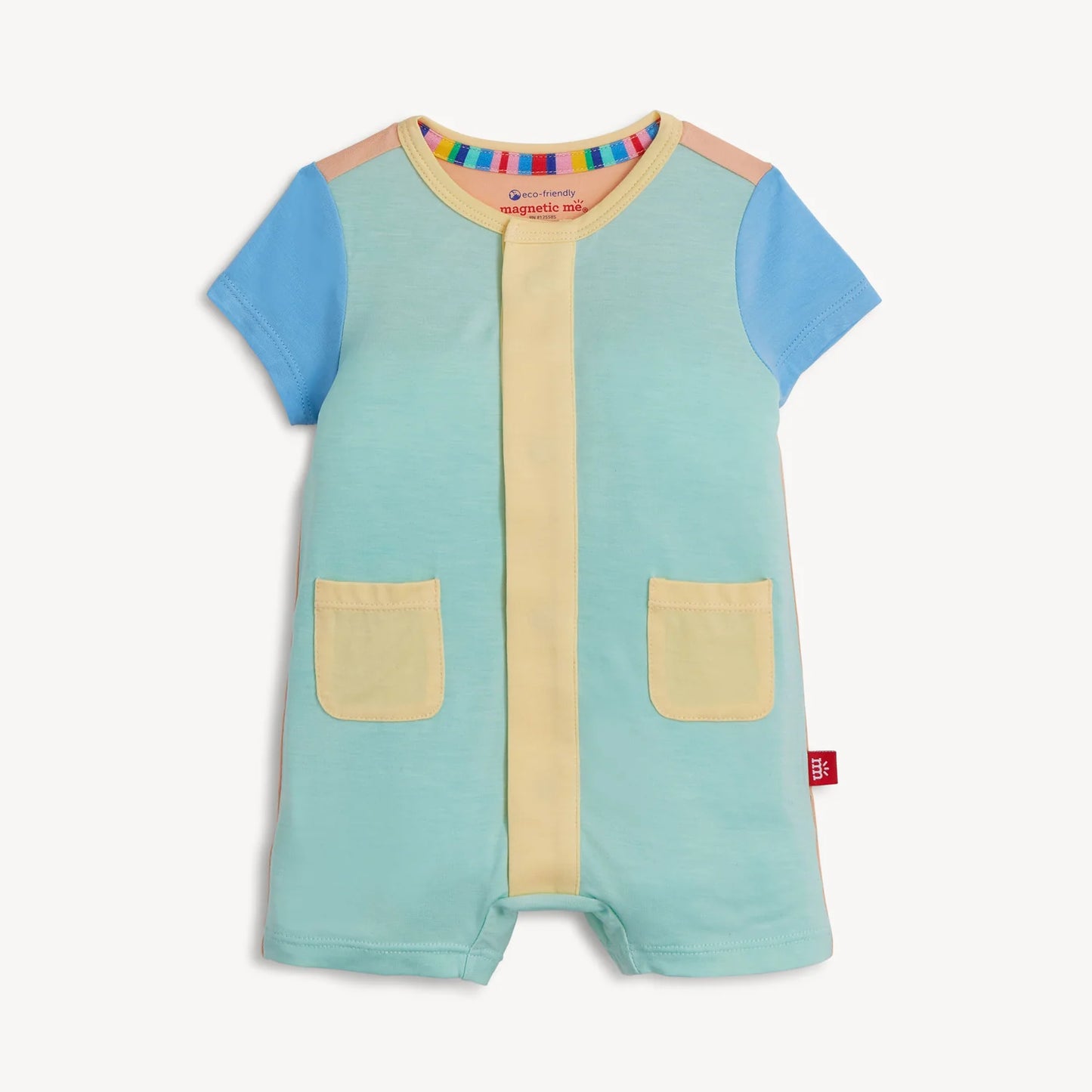 Colorblock Shell Aloe | Modal Magnetic Romper