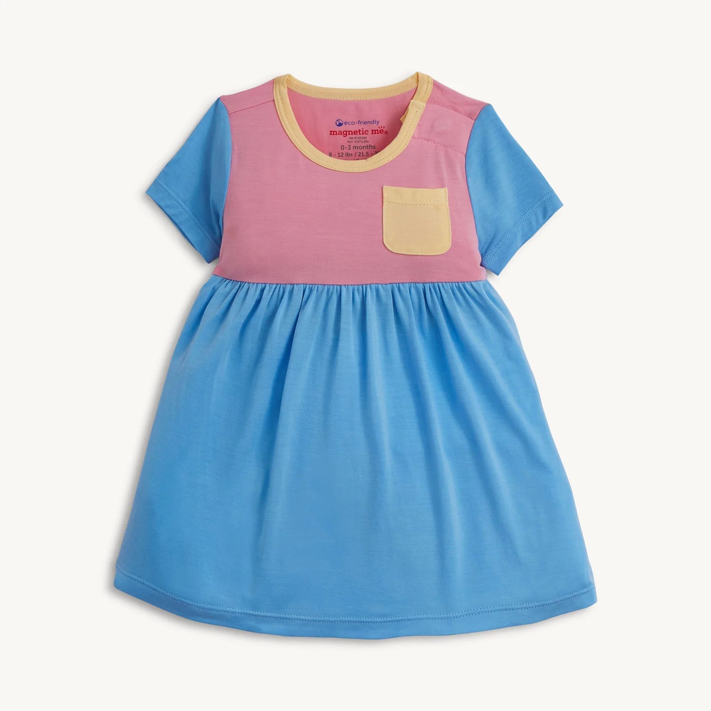 Colorblock Cloud Blue | Modal Magnetic Bodysuit Dress