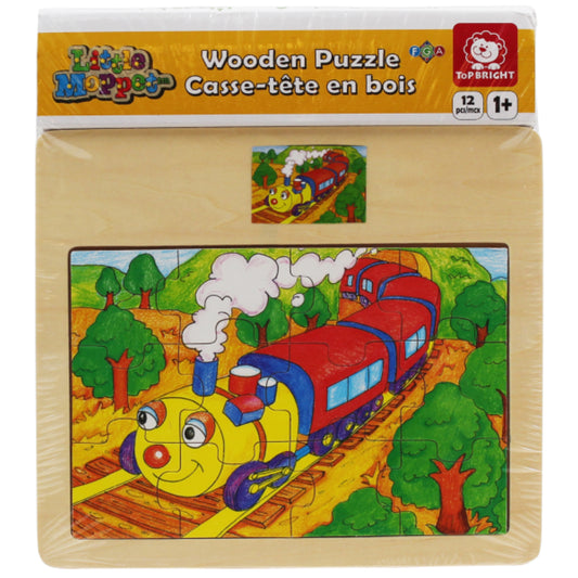 Train 12pc Wooden Jigsaw Puzzle