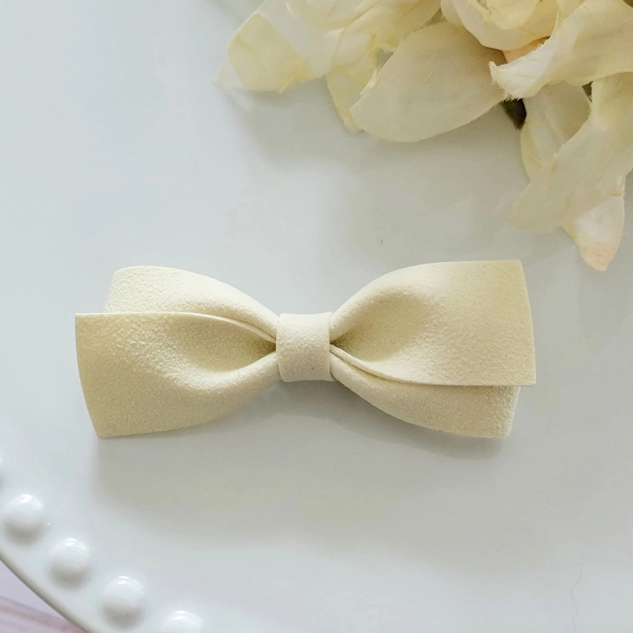 Anastasia Bow in Vegan Suede