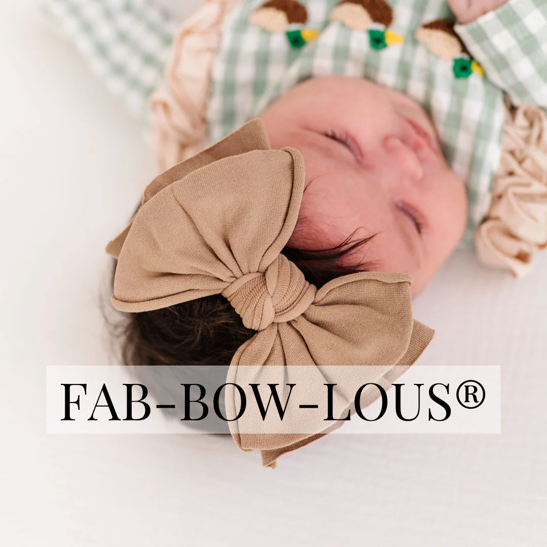FAB- Bow- Lous | Soft nylon bow headband