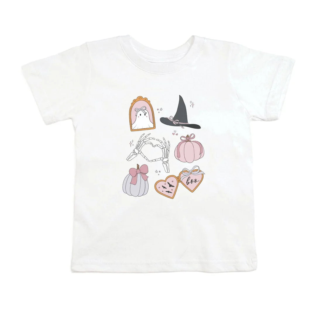 Spooky Girly Halloween Short Sleeve T-shirt