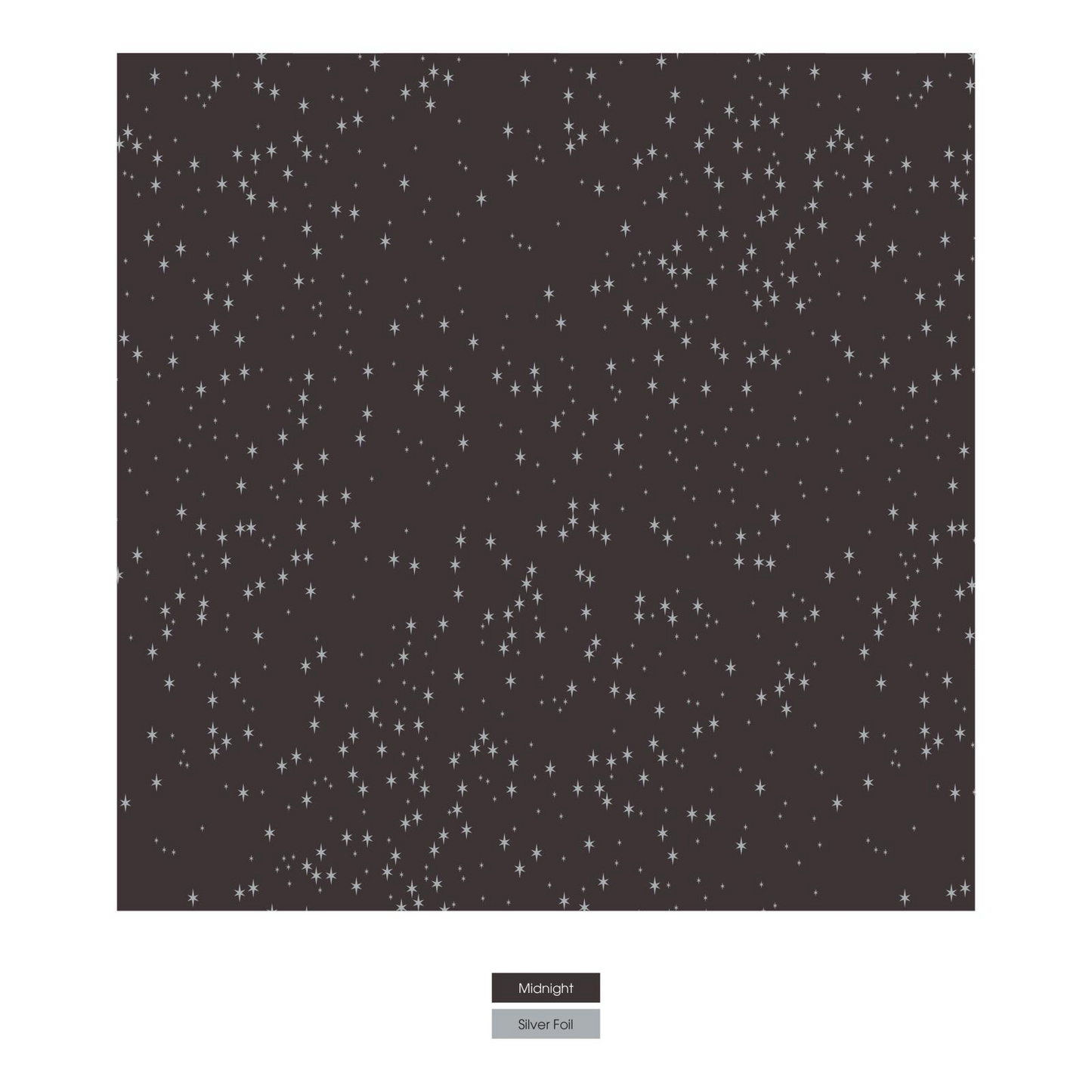 Midnight Foil Constellations Print Swaddling Blanket