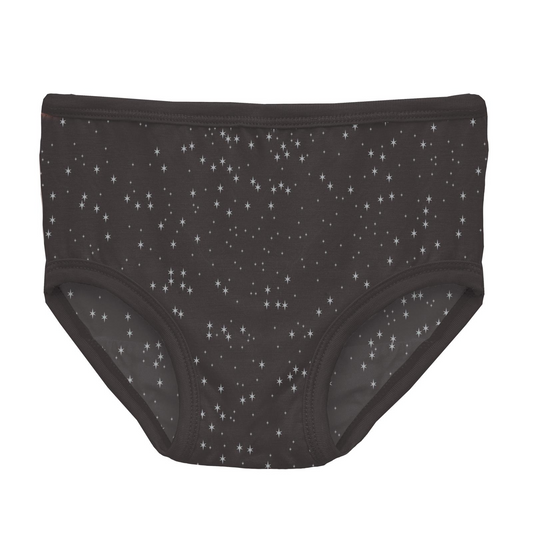 Midnight Foil Constellations Print Girl's Underwear