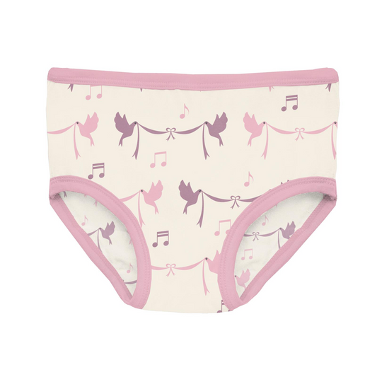 Natural Bird Banner Girl's Underwear