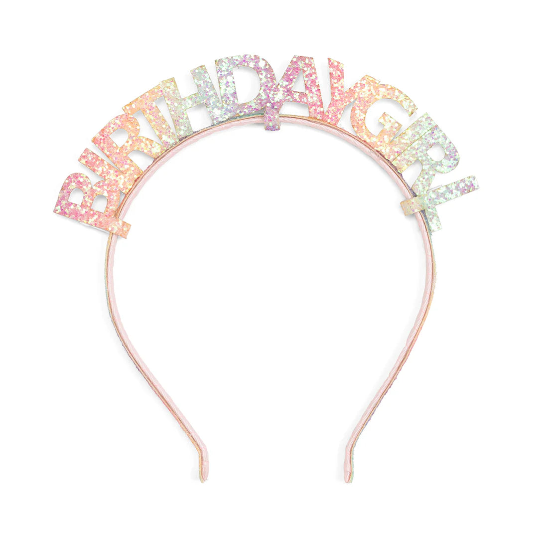 Pastel Rainbow Birthday Girl | Headband
