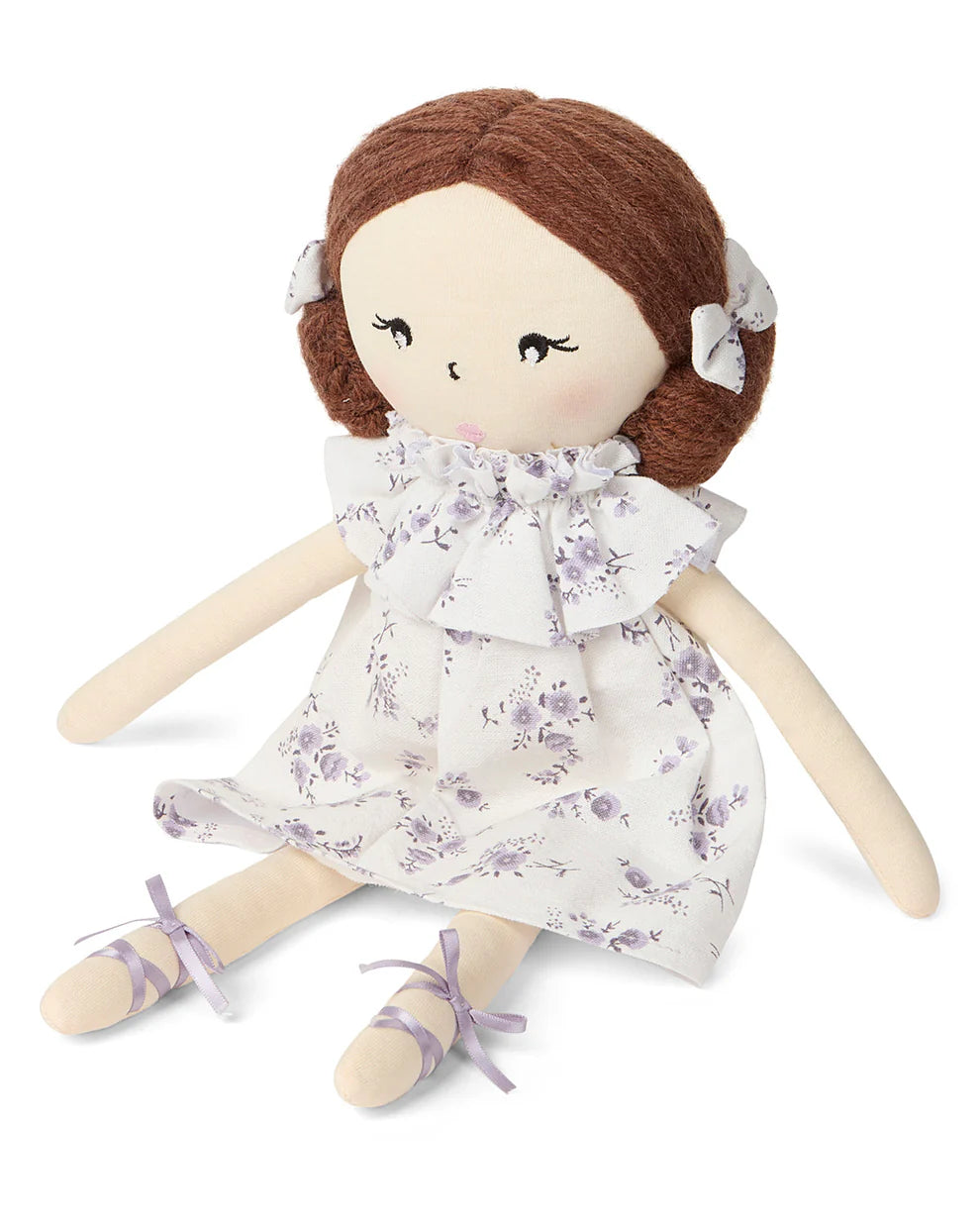 Abagail Cotton & Linen Doll-Lavender