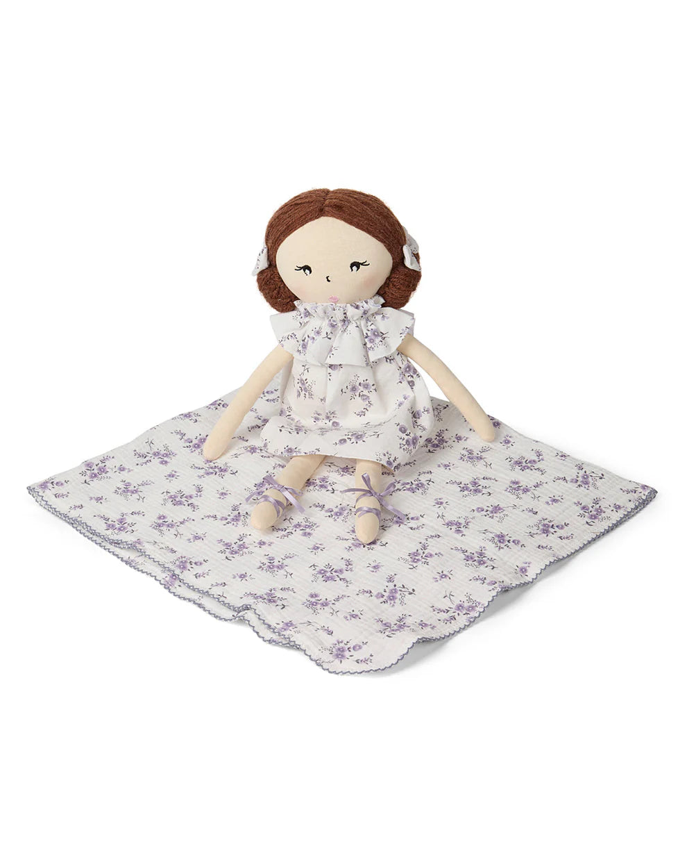 Abagail Cotton & Linen Doll-Lavender