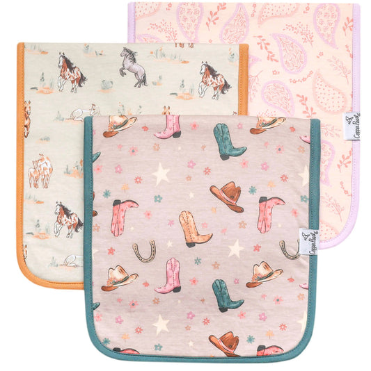 Copper Pearl Single Burp Cloth - Cheyenne