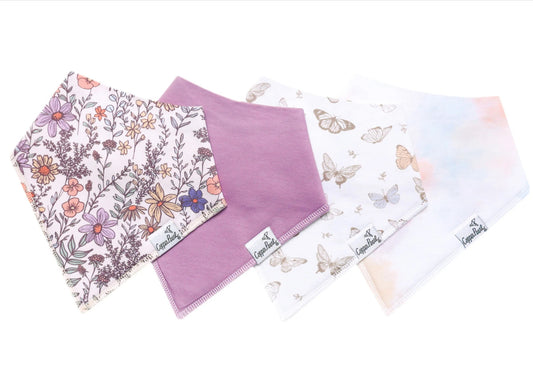 Copper Pearl Single Bandana Bibs | Flora
