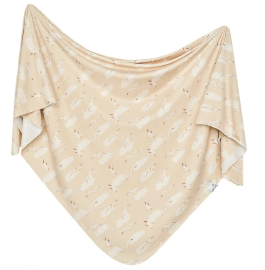 Copper Pearl Knit Swaddle Blanket - Gully