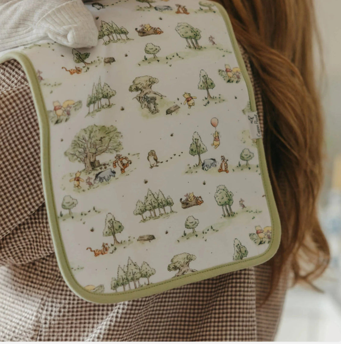 Copper Pearl Single Burp Cloth - Hundred Acre Wood