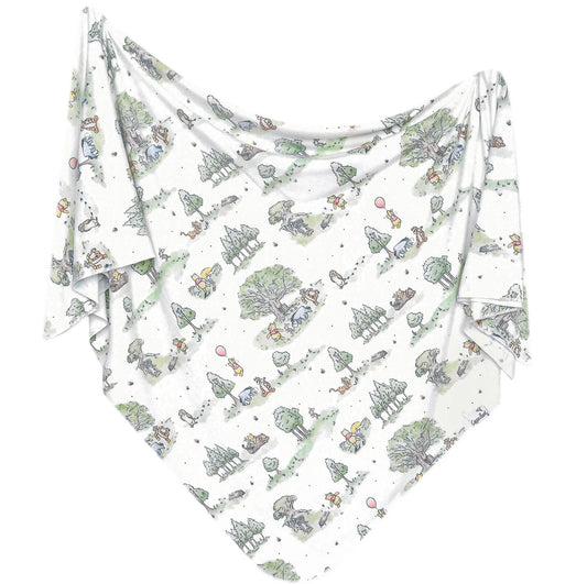Copper Pearl Knit Swaddle Blanket - Hundred Acre Wood
