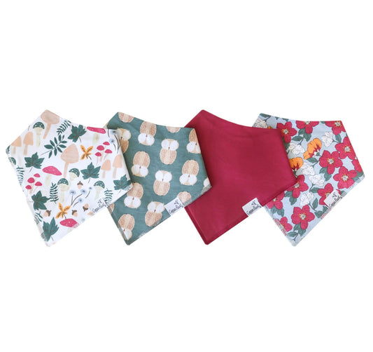 Copper Pearl Single Bandana Bibs - Ivy