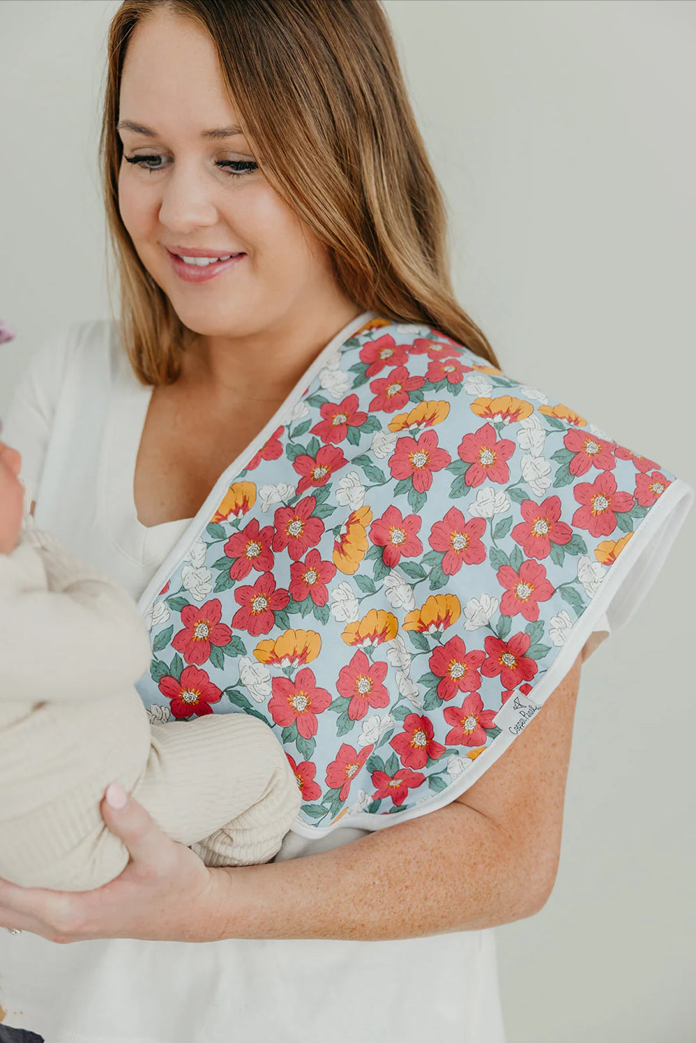 Copper Pearl Single Burp Cloth - Ivy