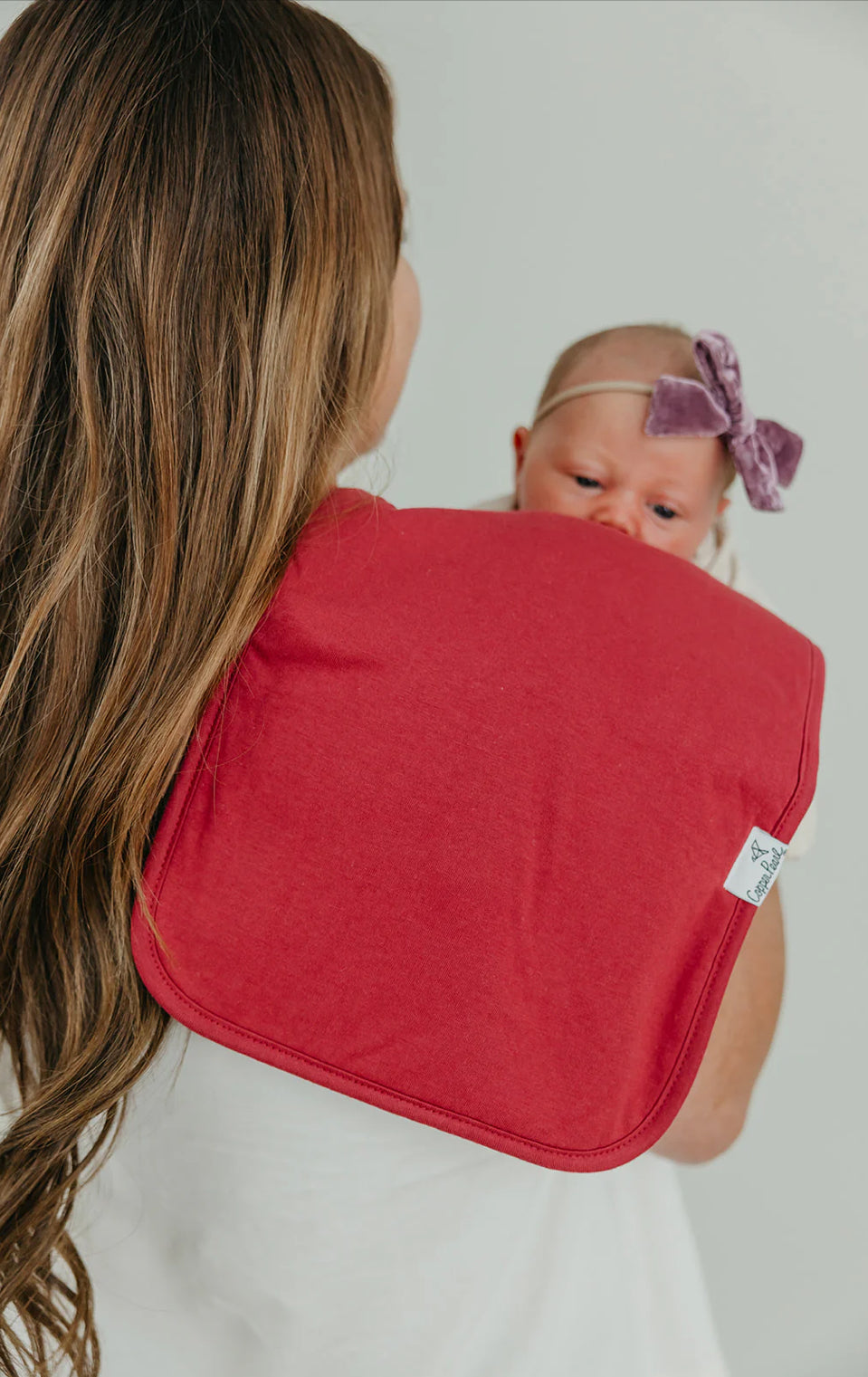 Copper Pearl Single Burp Cloth - Ivy