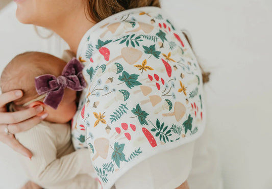 Copper Pearl Single Burp Cloth - Ivy