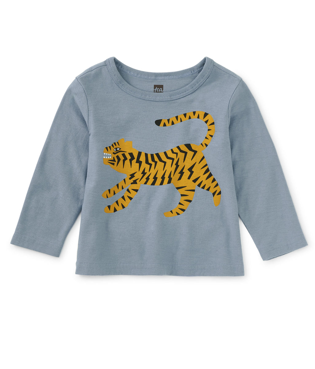 Tiger Cub Baby Graphic Tee - Blue Tide