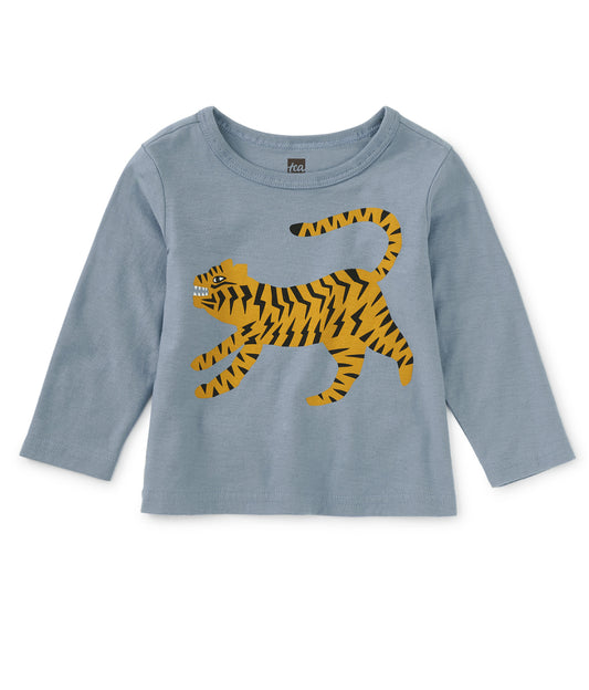 Tiger Cub Baby Graphic Tee - Blue Tide