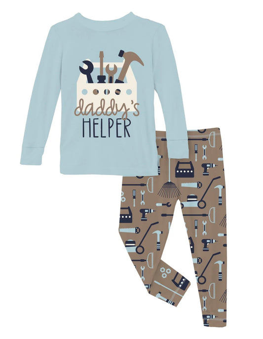 L/S Graphic Tee Pajamas - Portabella Fall Tools