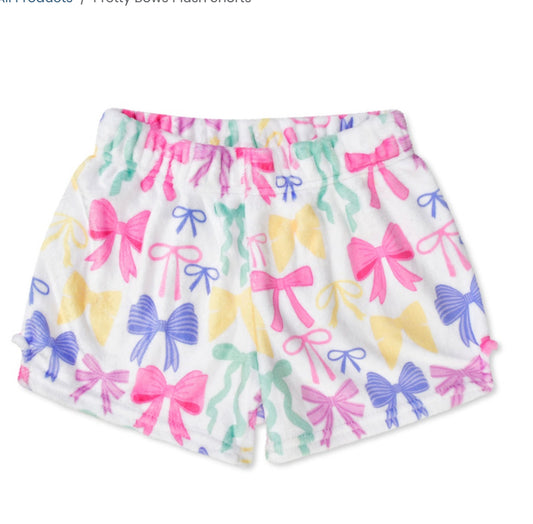 Plush Shorts - Pretty Bows