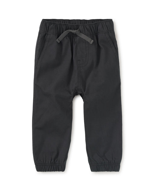 Woven Baby Joggers - Pepper