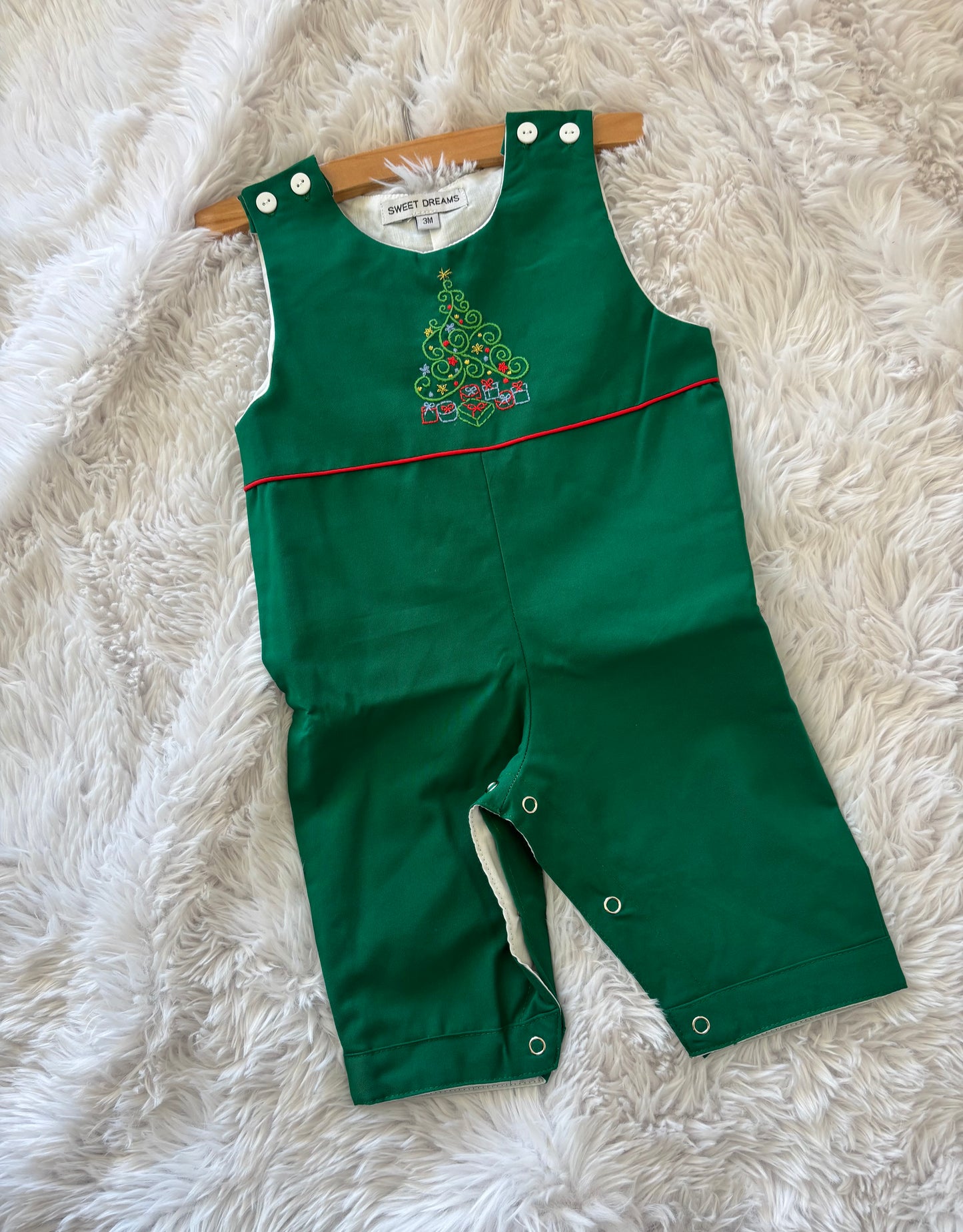 Christmas Tree Embroidered Longall