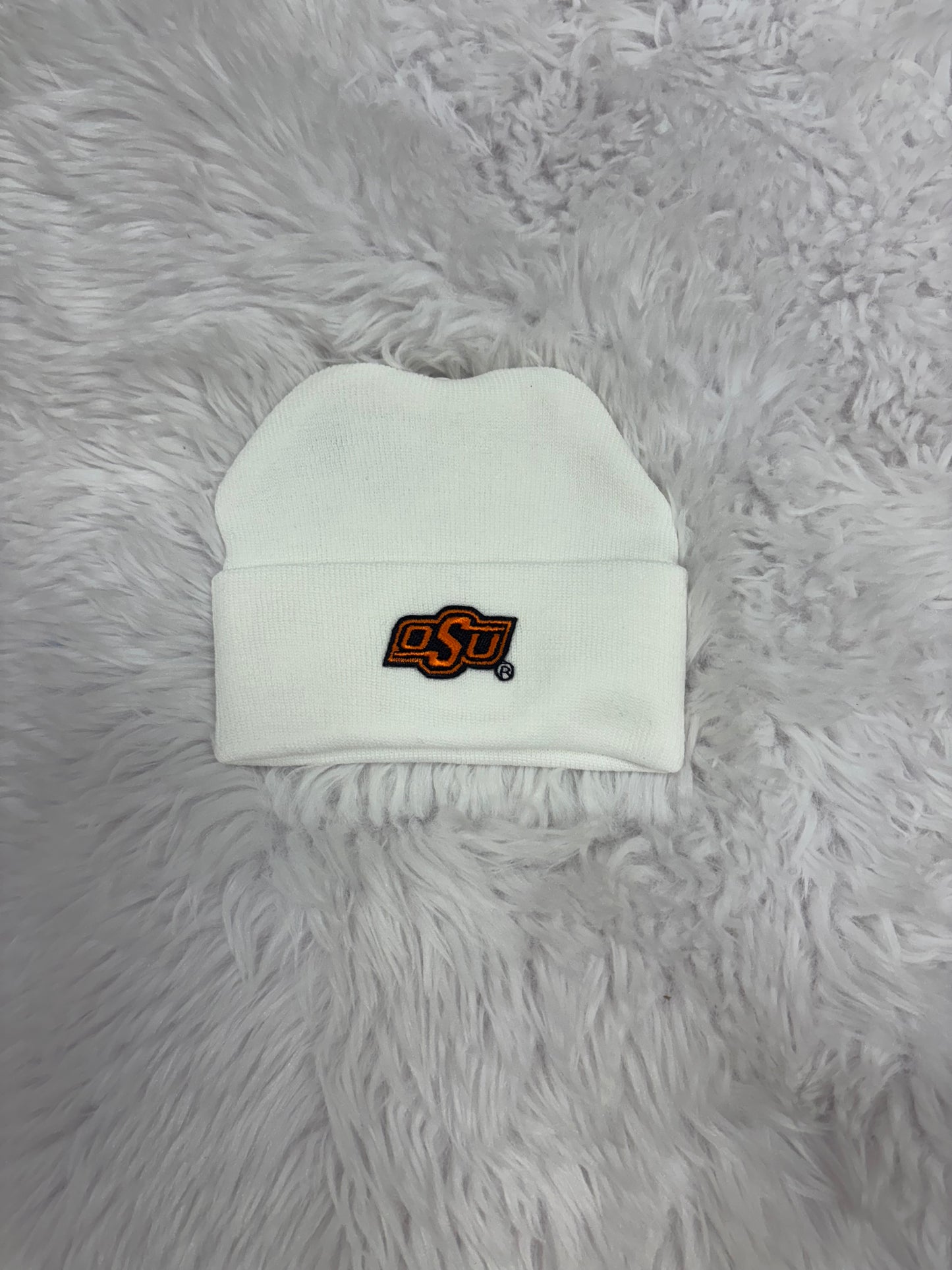 Knit Cap - White - OSU