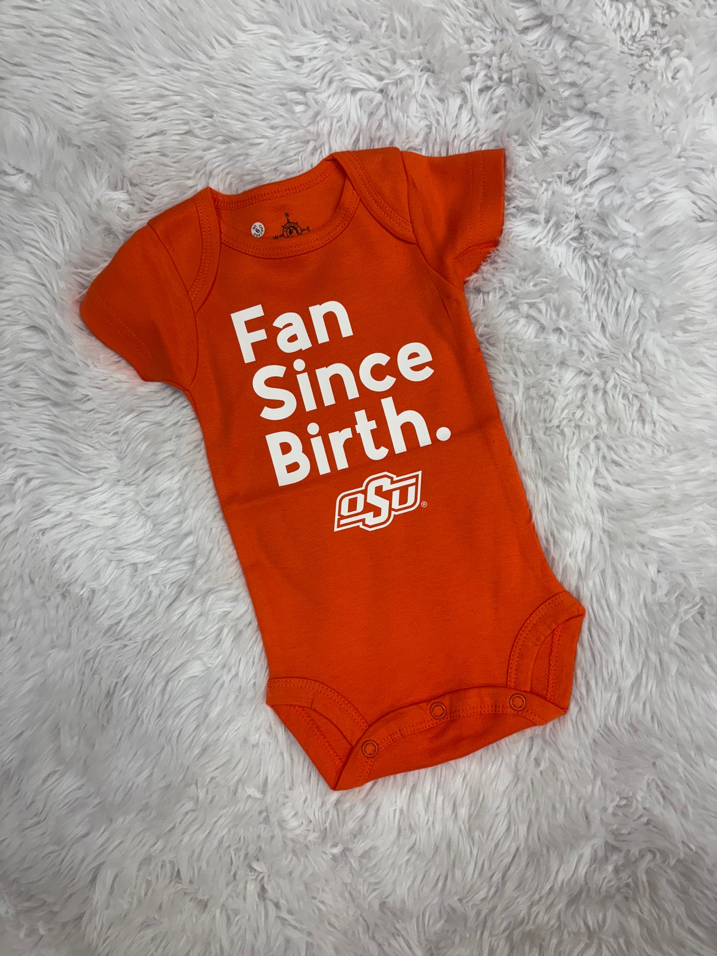 Fan Since Birth - Onesie - Solid Orange