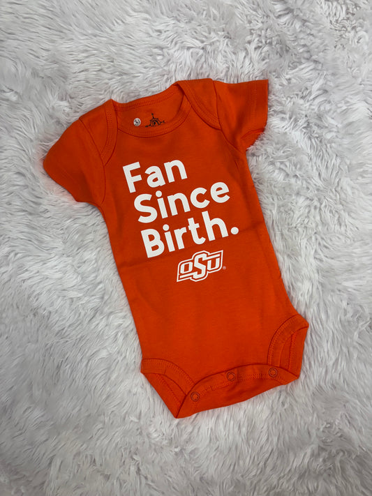 Fan Since Birth - Onesie - Solid Orange