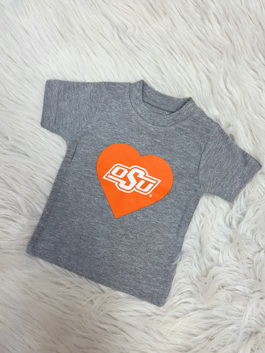 OSU Heart Tee - Oxford