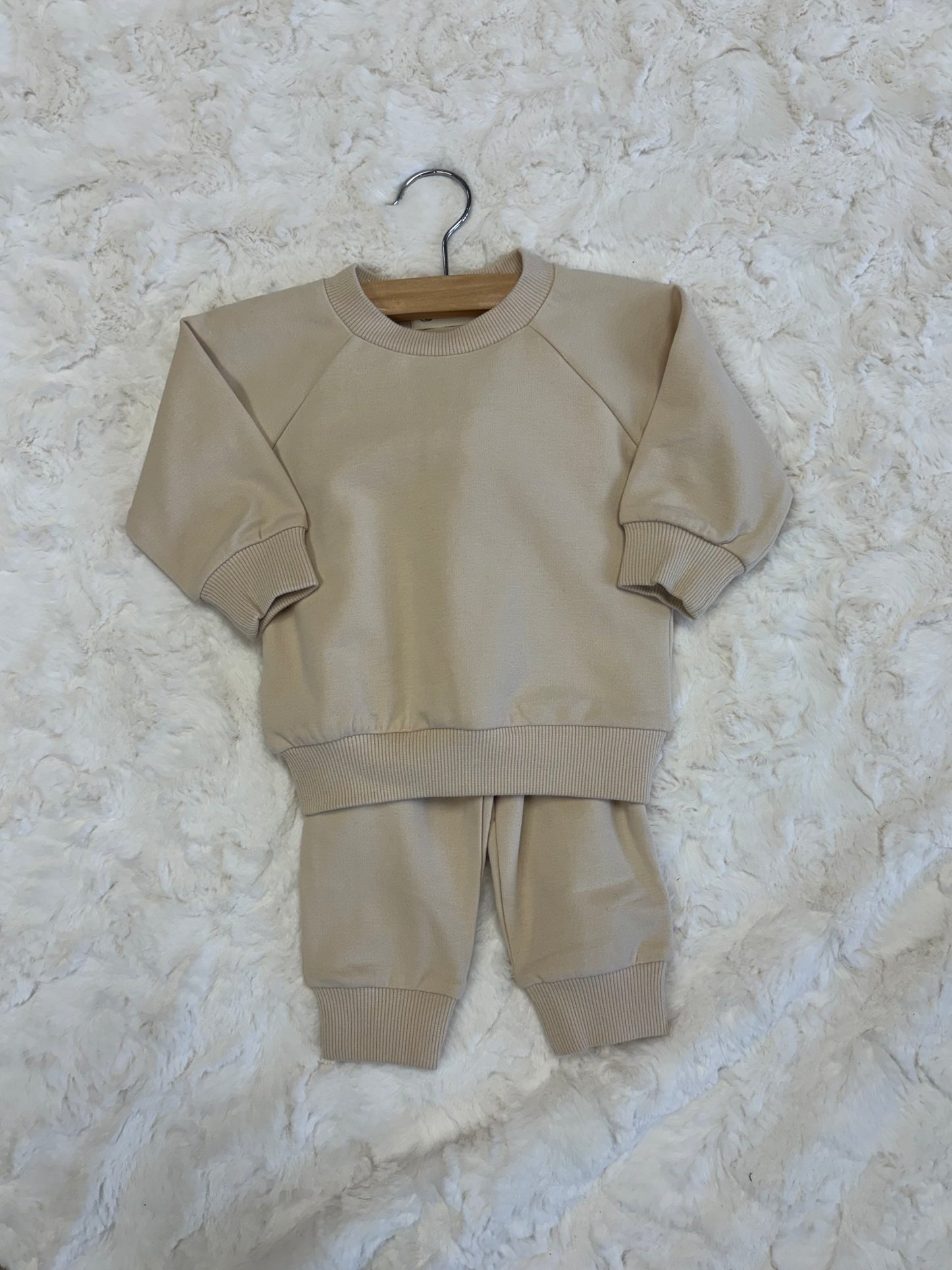 Cream Jogger Set