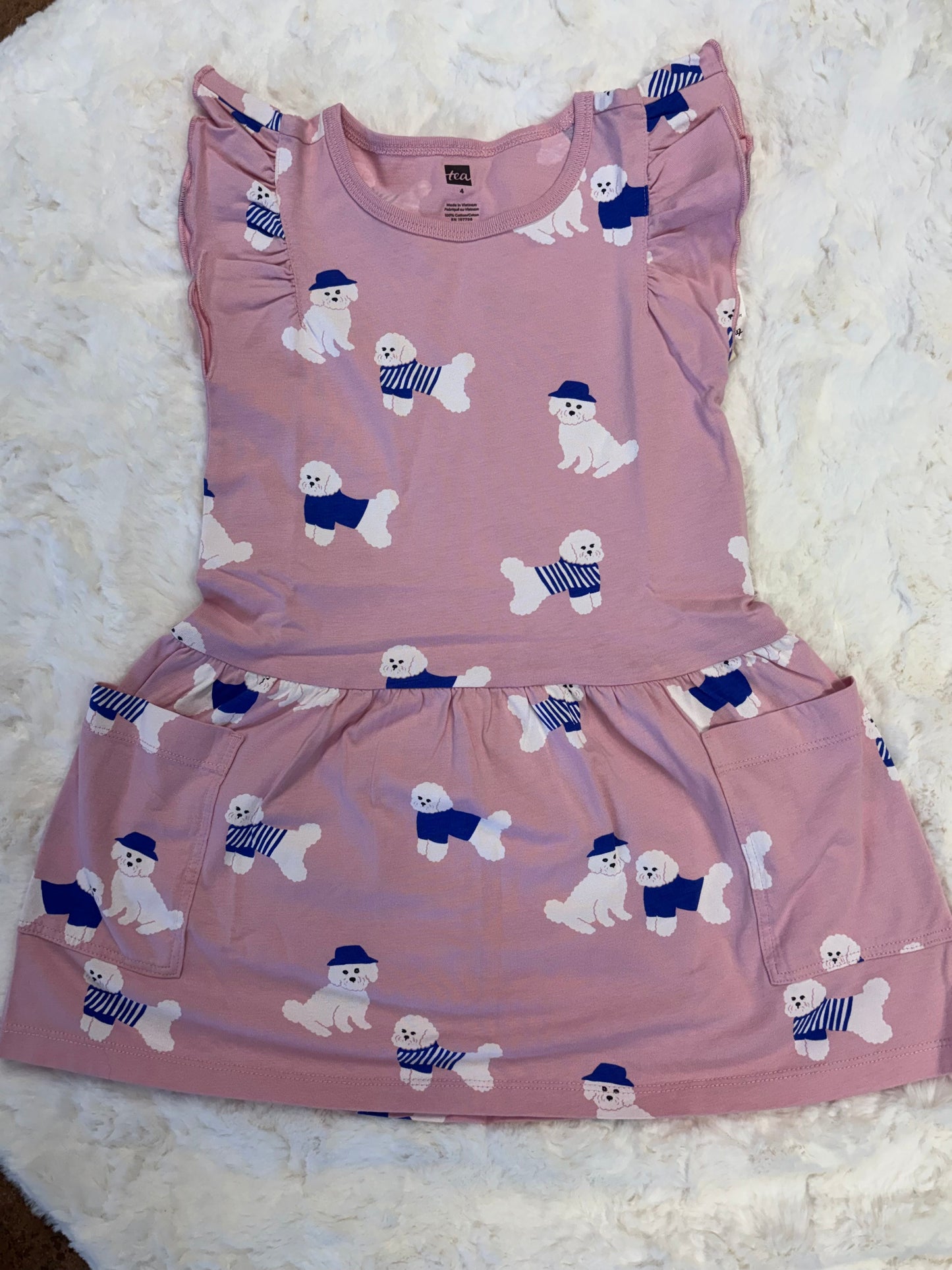 Flutter Sleeve Pocket Dress