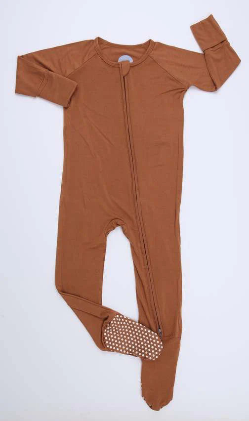 Chestnut Brown - Convertible Bamboo Footie