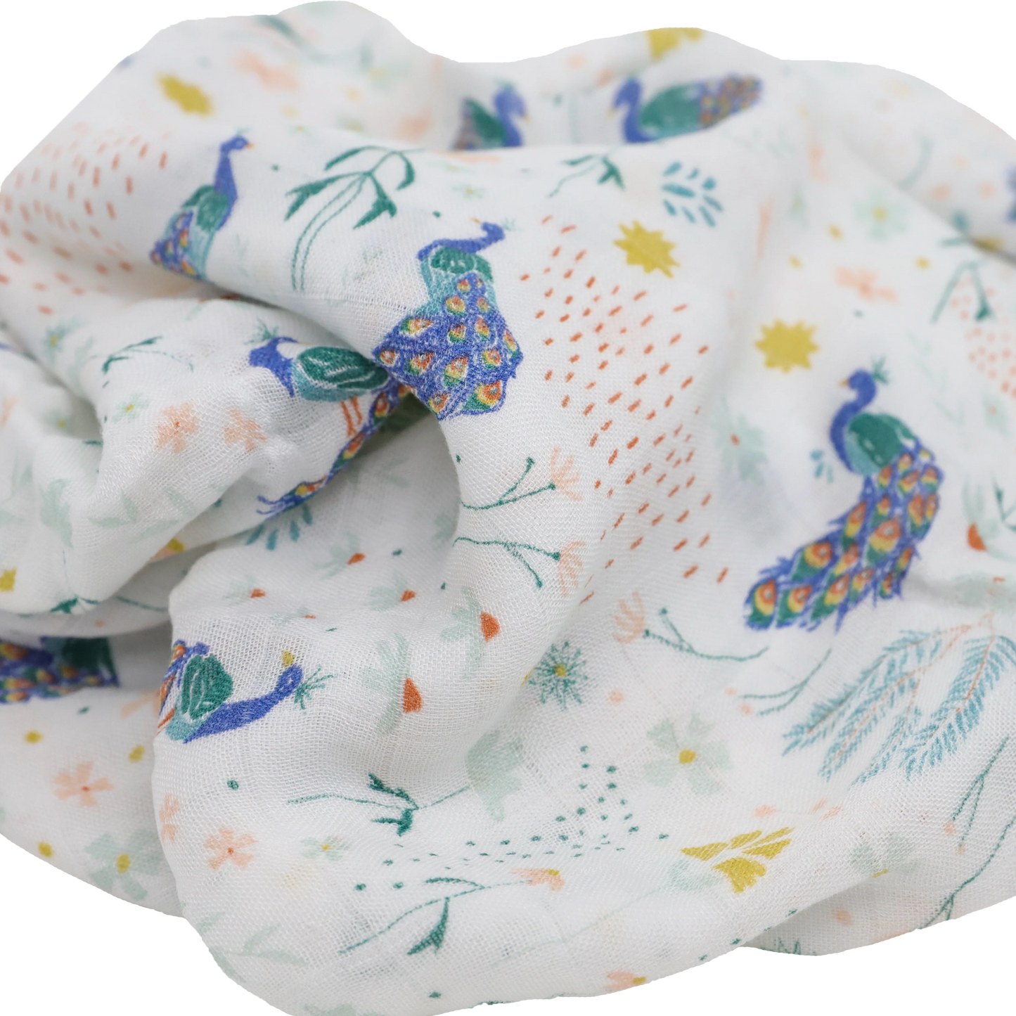 Peacock Deluxe Muslin Swaddle Blanket