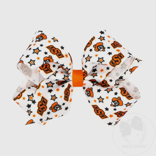 OSU Logo Print Hair Bow - Medium