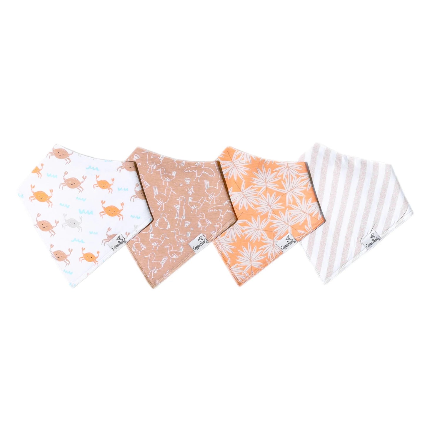 Copper Pearl Single Bandana Bib - Tide